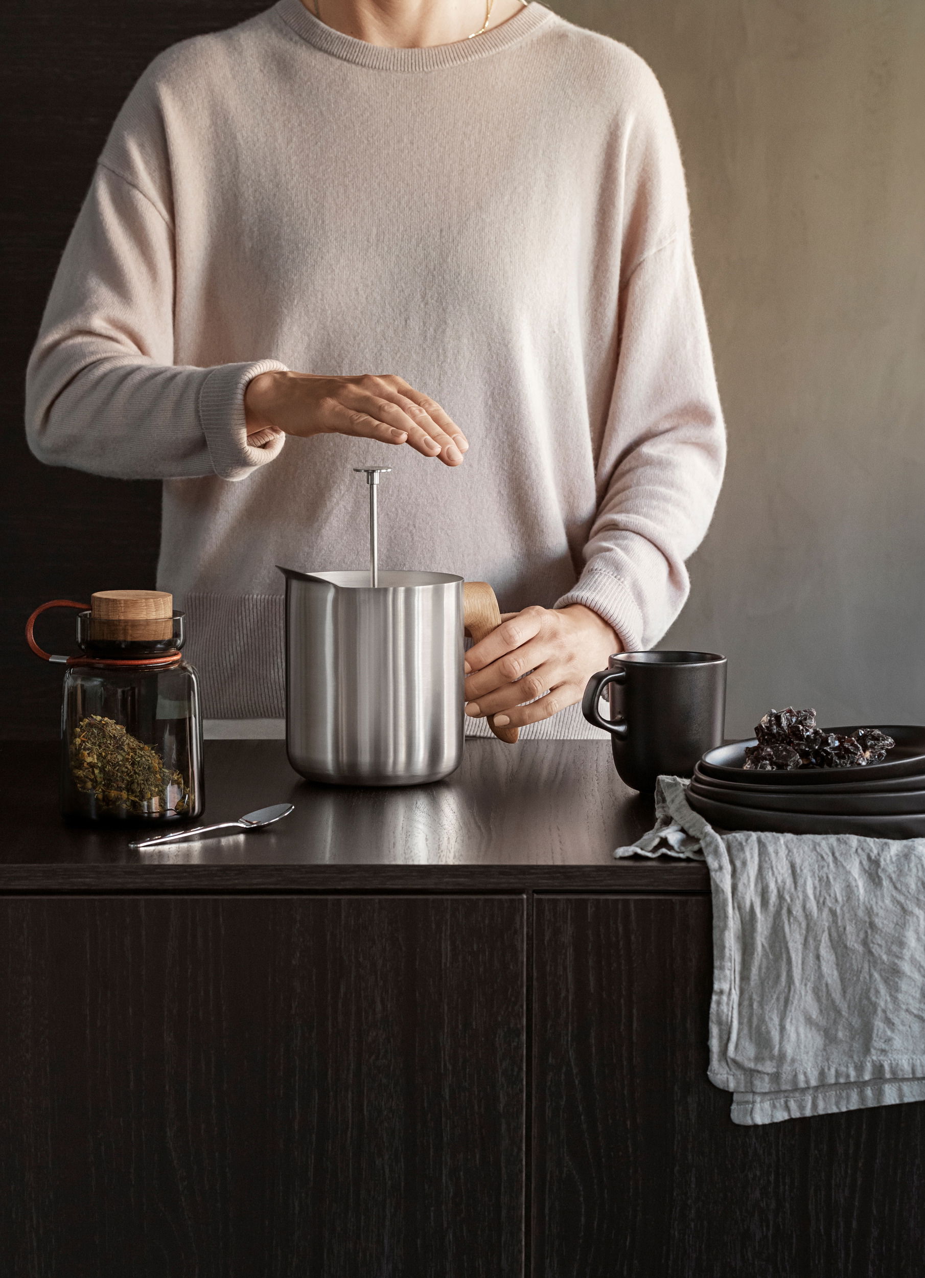 EVA SOLO Nordic Kitchen 1 l - french press / zaparzacz do kawy tłokowy ze stali nierdzewnej