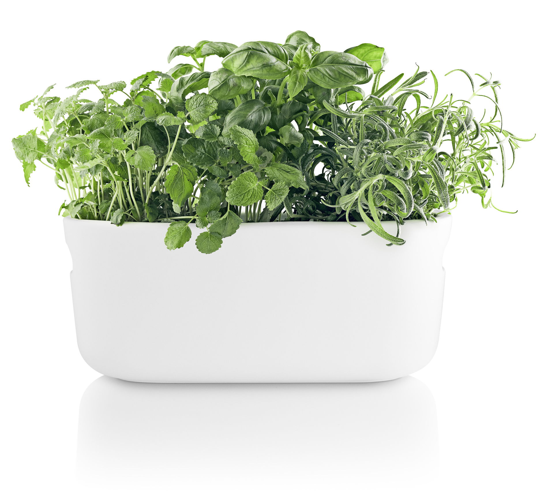 EVA SOLO 31 x 13 cm - keramický květináč / obal na bylinky s automatickým zavlažováním