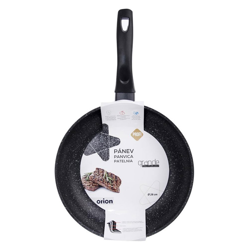 Granitová pánev s nepřilnavým povrchem GRANDE ONE BLACK 28 cm