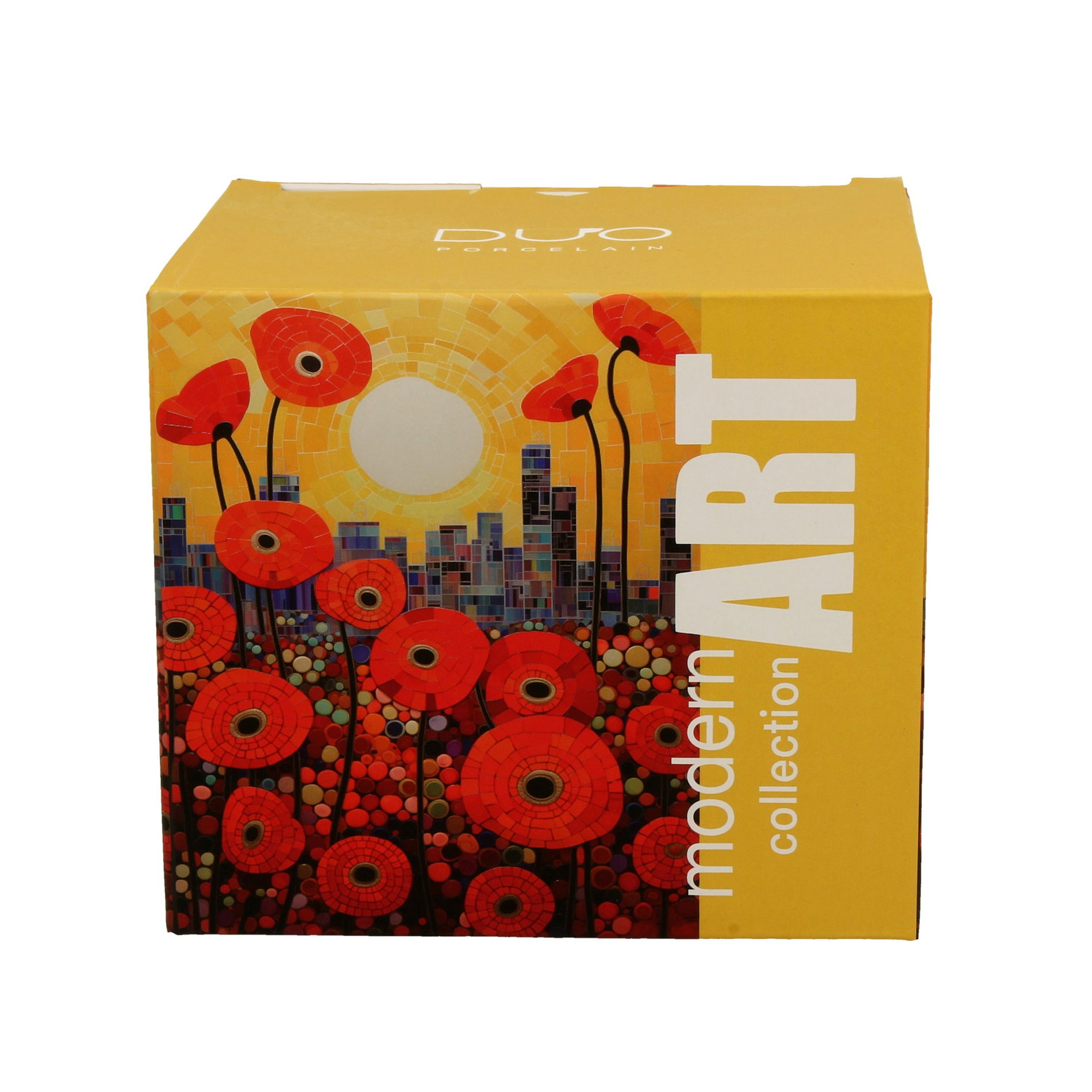 Kubek porcelanowy DUO MODERN POPPIES 450 ml