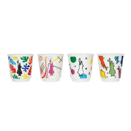 BIALETTI Arte 60 ml 4 ks - porcelánové šálky na espresso