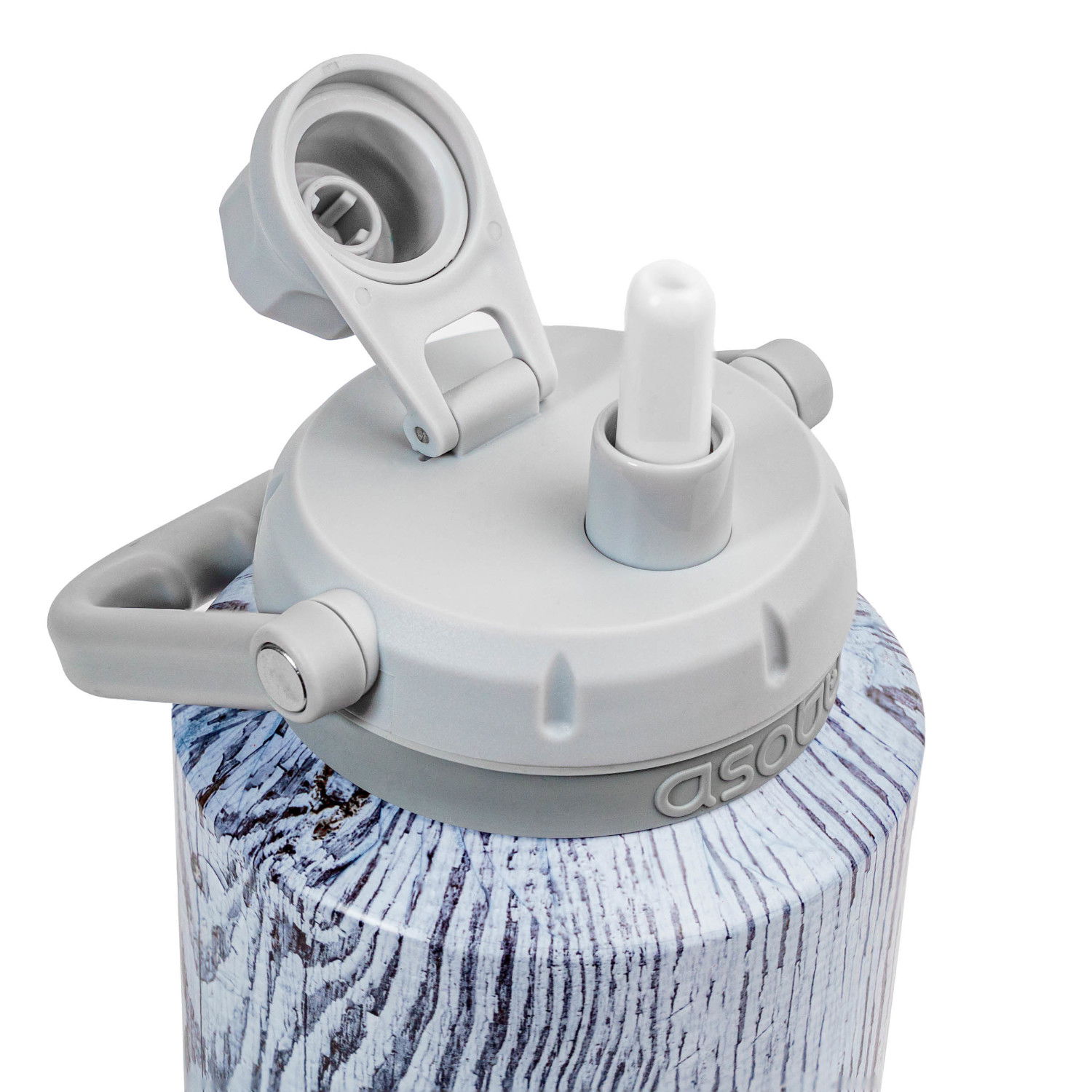 ASOBU Mini Jug White 0,975 l - butelka termiczna ze stali nierdzewnej ze słomką
