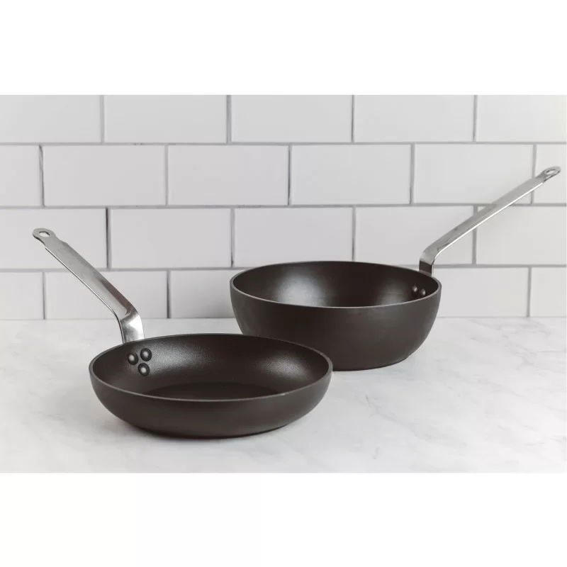 DE BUYER Choc Intense 24 cm černá - nepřilnavá pánev wok