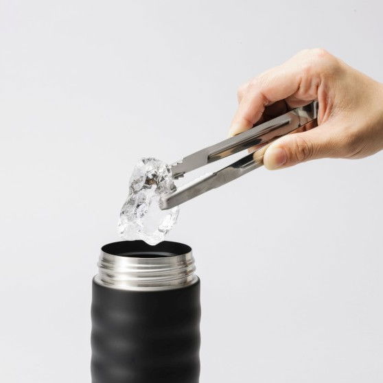 KYOCERA Twist Top Wave Big 500 ml czarny - kubek termiczny ze stali nierdzewnej z powłoką ceramiczną
