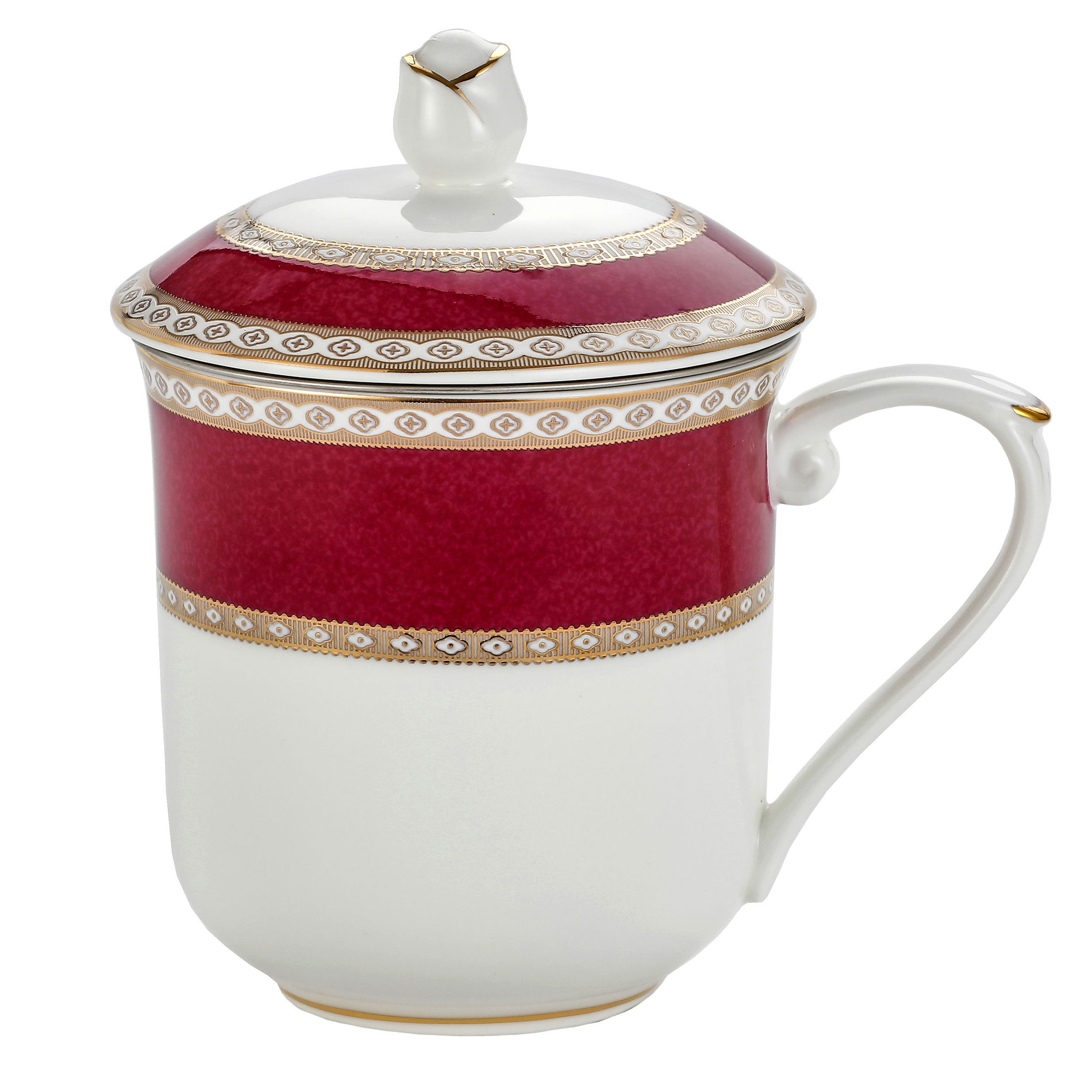 Porcelánový hrníček s konvičkou a víčkem 400 ml