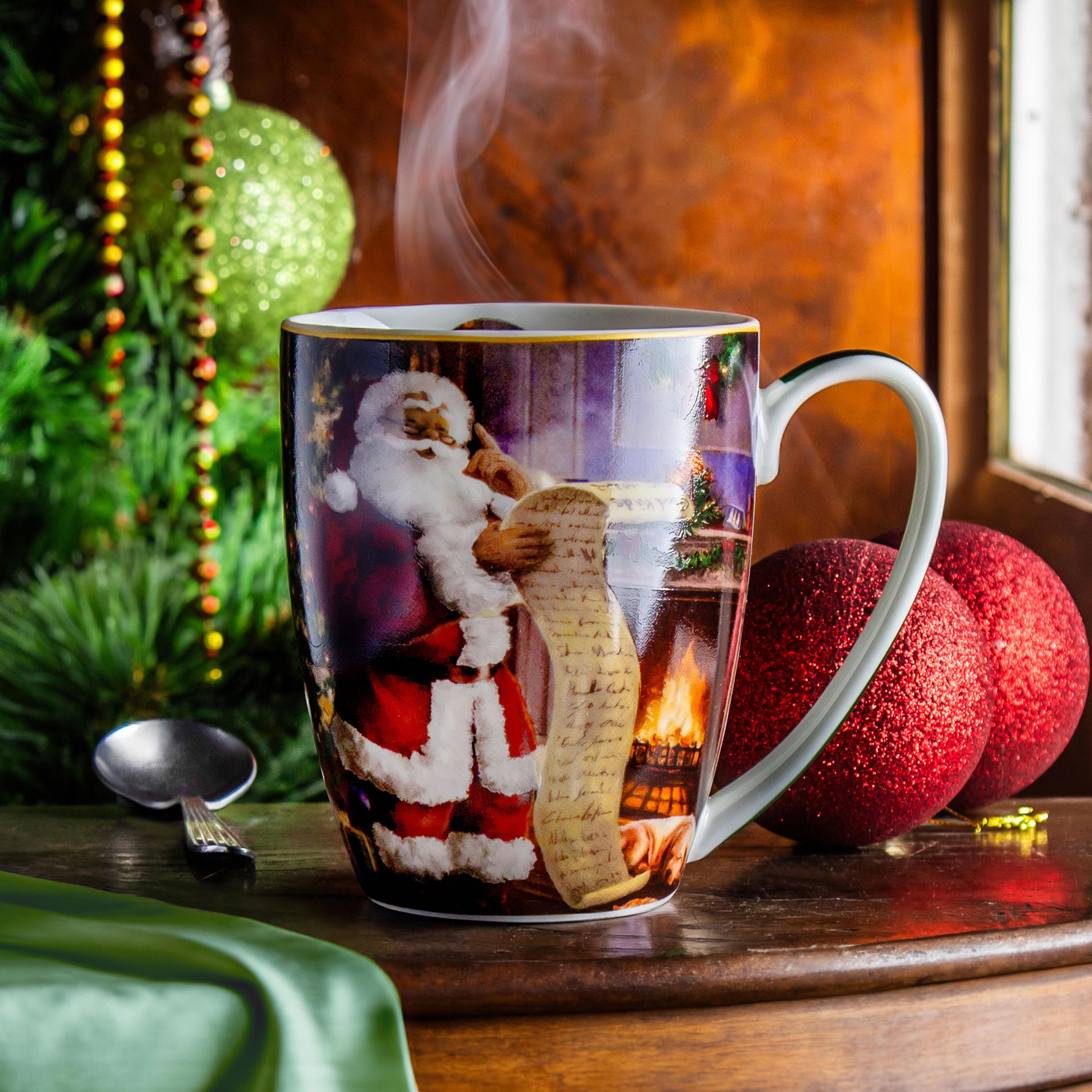 Vianočný porcelánový hrnček DUO SANTA LETTER 350 ml