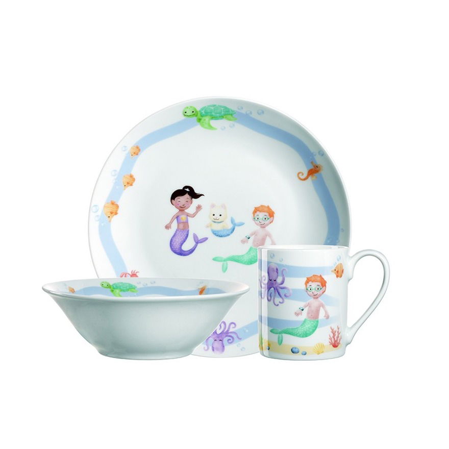 Porcelánové nádobí pro děti LEONARDO BAMBINI AVVENTURA 3 ks.