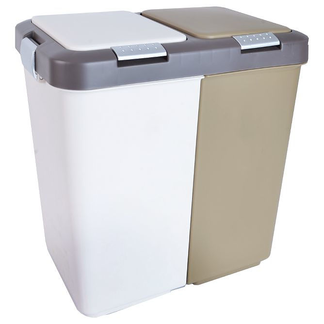 Plastový koš na třídění odpadu DUO BIG 2 x 20 l