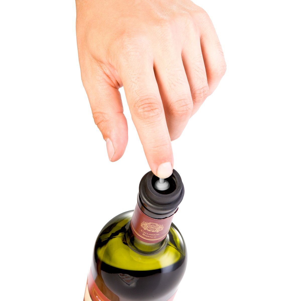 TESCOMA Uno Vino 3 ks černé - vakuové zátky na víno