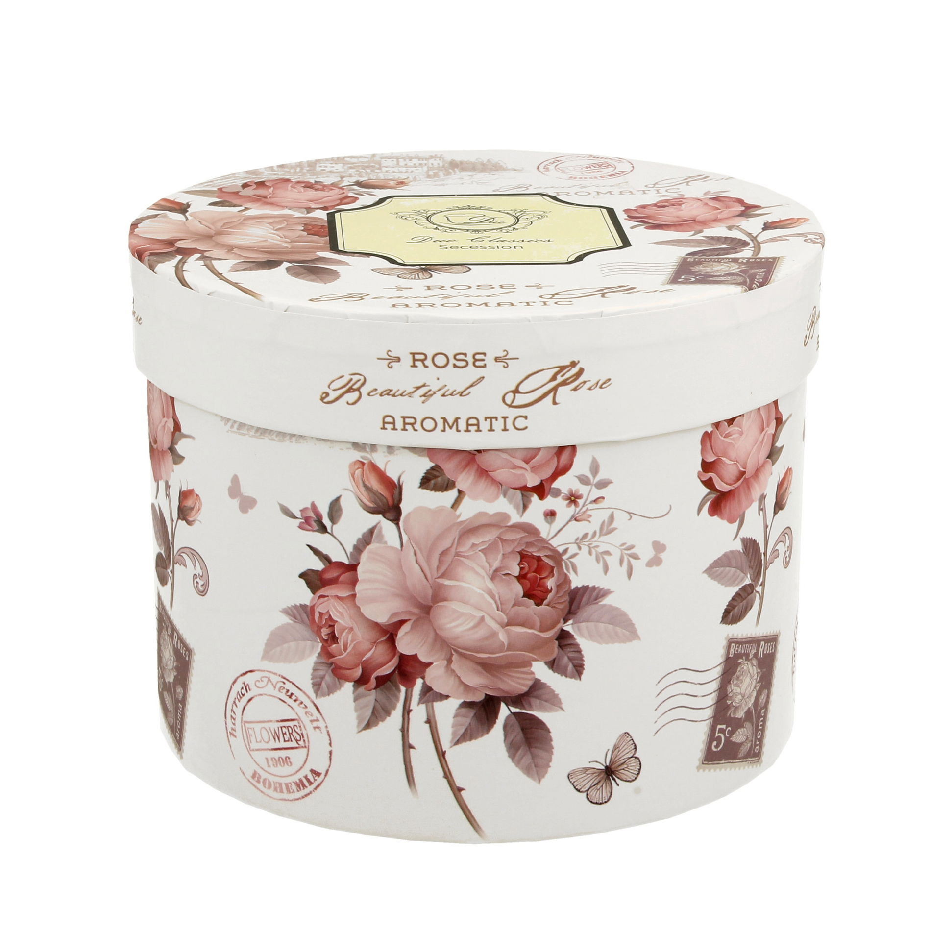 DUO VINTAGE FLOWERS WHITE AND SECESSION porcelánové hrnky 430 ml 4 ks.