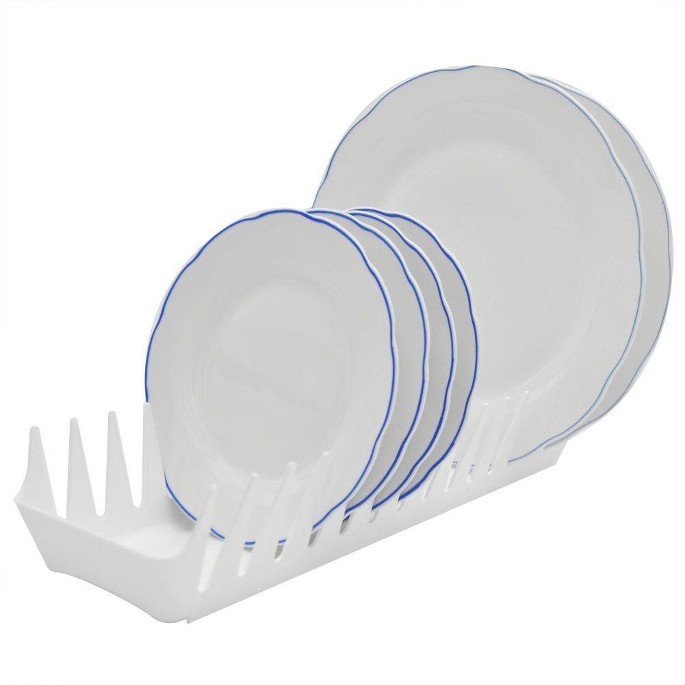 Plastový sušiak na riad DISHES BIELY 39 x 13 cm