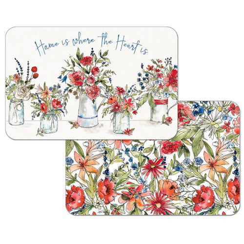 Oboustranná plastová podložka na stůl CALA HOME AMERICANA MOOD vícebarevná 43 x 28,5 cm
