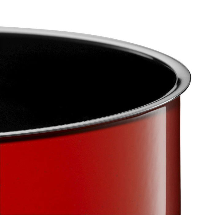 WMF Fusiontec Compact 4,5 l červený - nerezový hrniec s pokrievkou