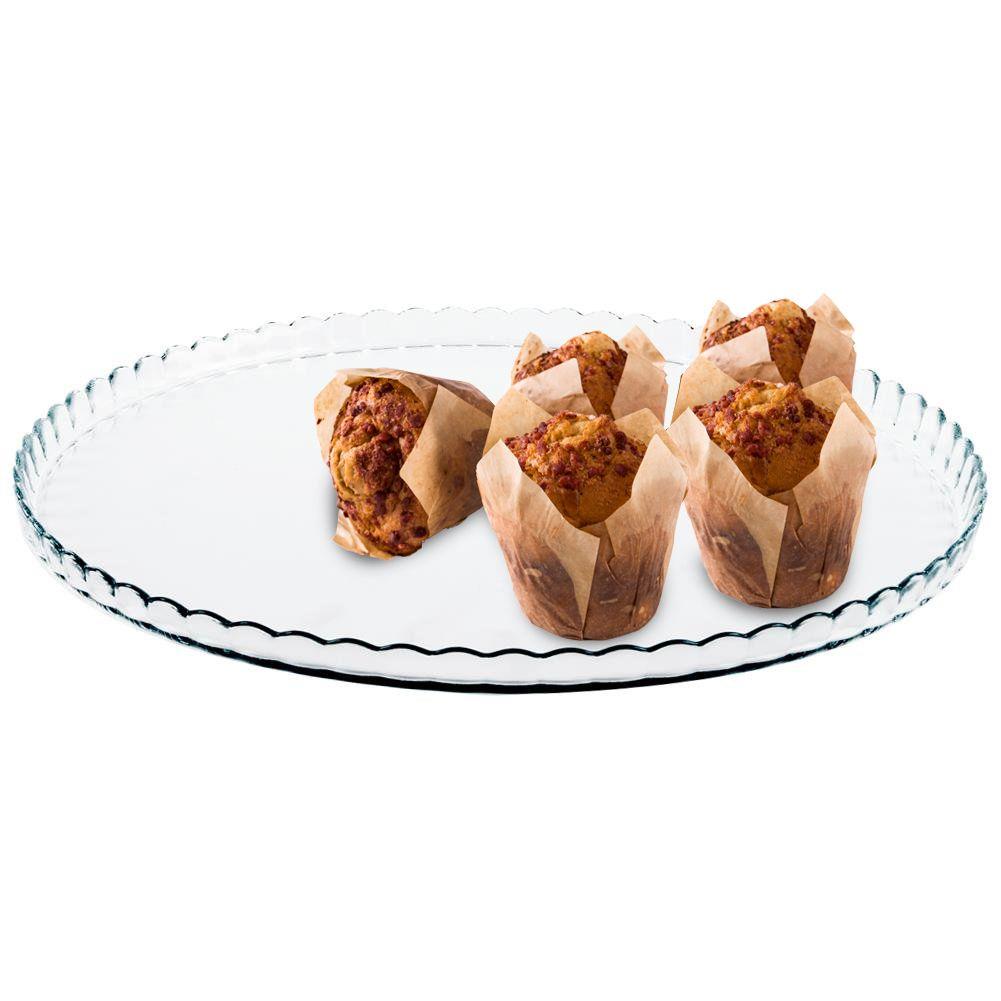 Dekoračná sklenná taca DECORATIVE TRAY 32 cm