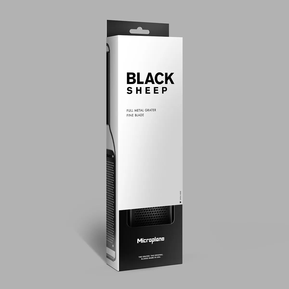 MICROPLANE Black Sheep Fine 30 cm - ruční kuchyňské struhadlo na citrusové plody a sýr z nerezové oceli