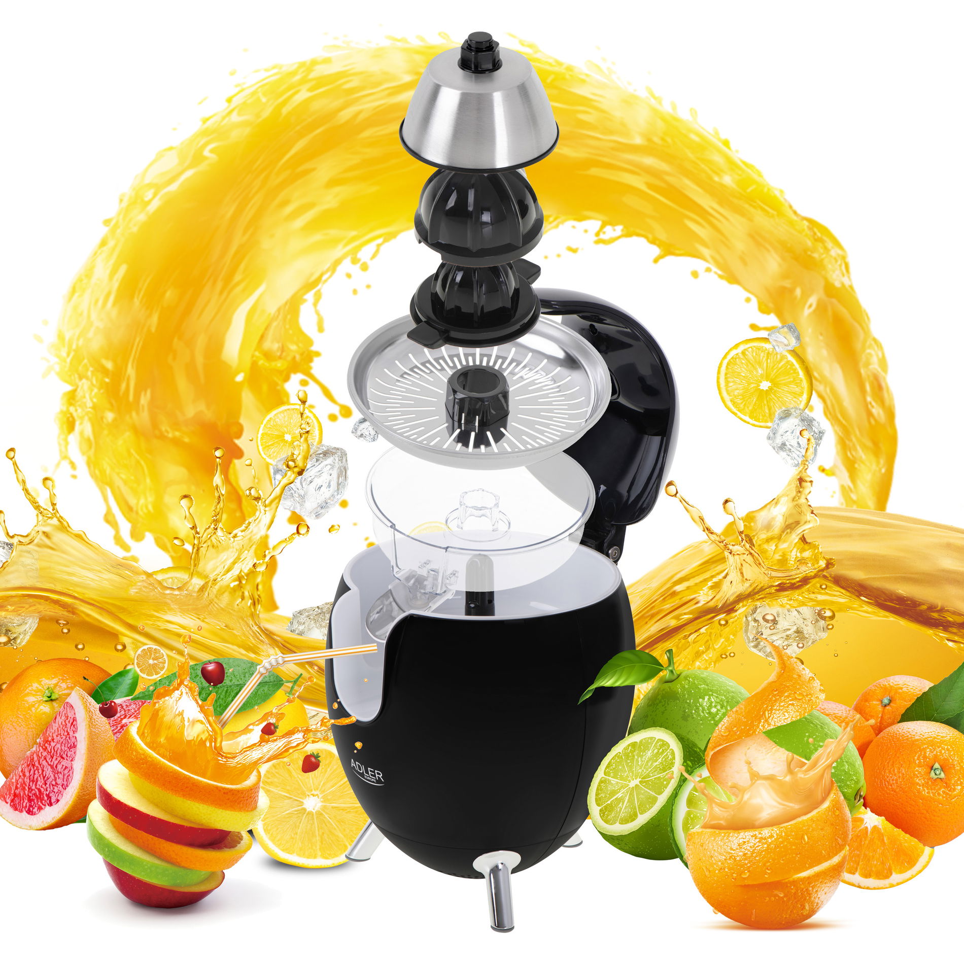 ADLER AD 4013b 800 W - elektrický citrusový lis