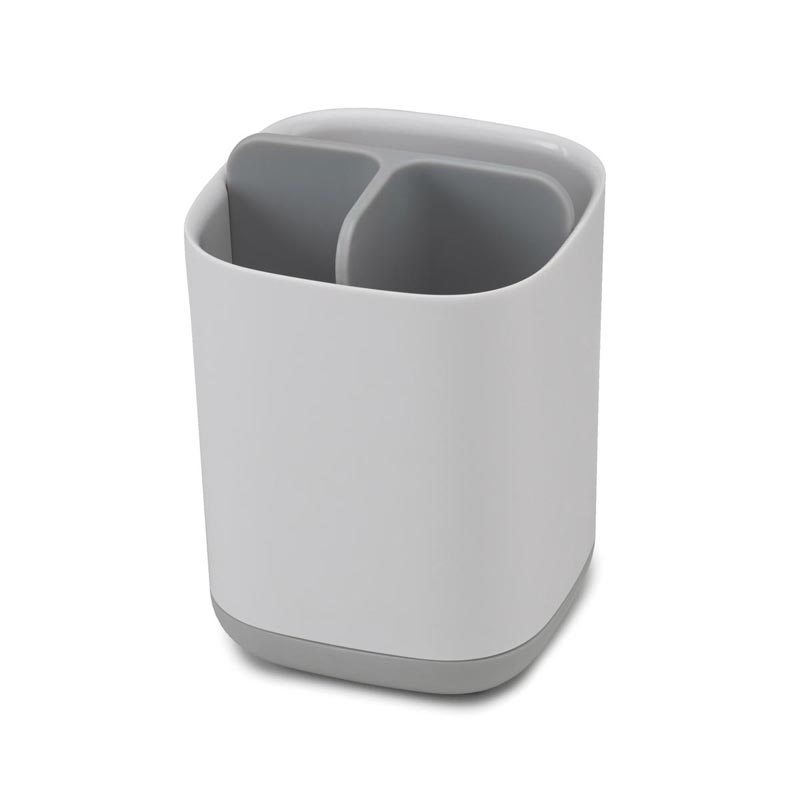 JOSEPH JOSEPH Easy Store bielo-sivý - plastový kúpeľňový pohár na kefky