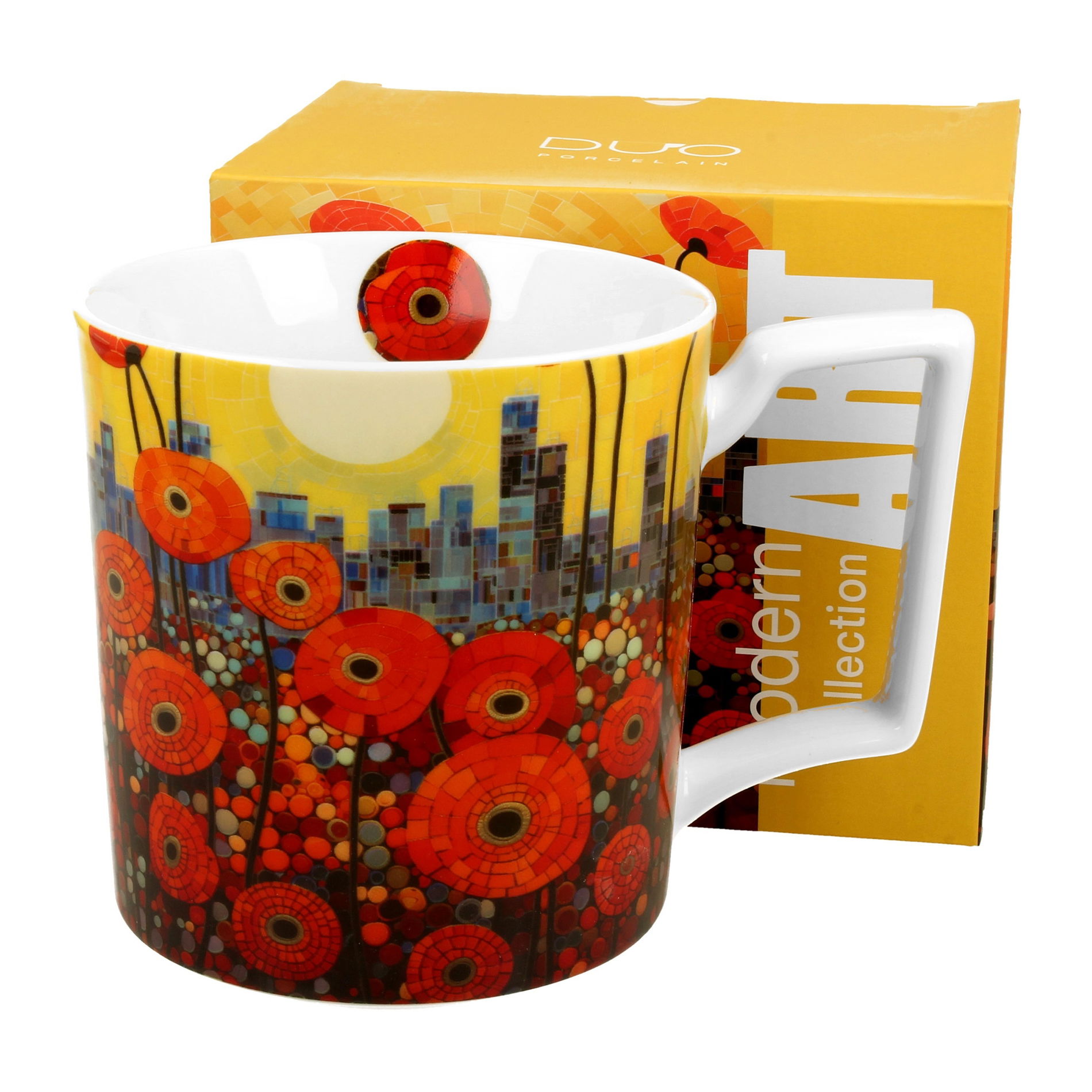 Porcelánový hrnek DUO MODERN POPPIES 750 ml