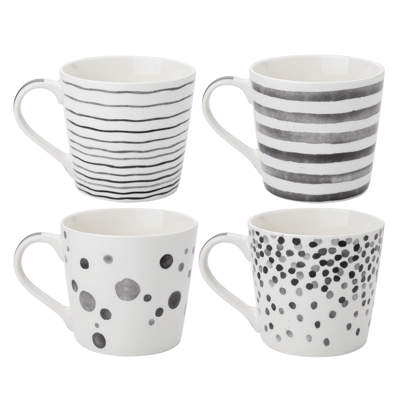 Kubek porcelanowy FLORINA SARA BLACK 400 ml MIX KOLORÓW