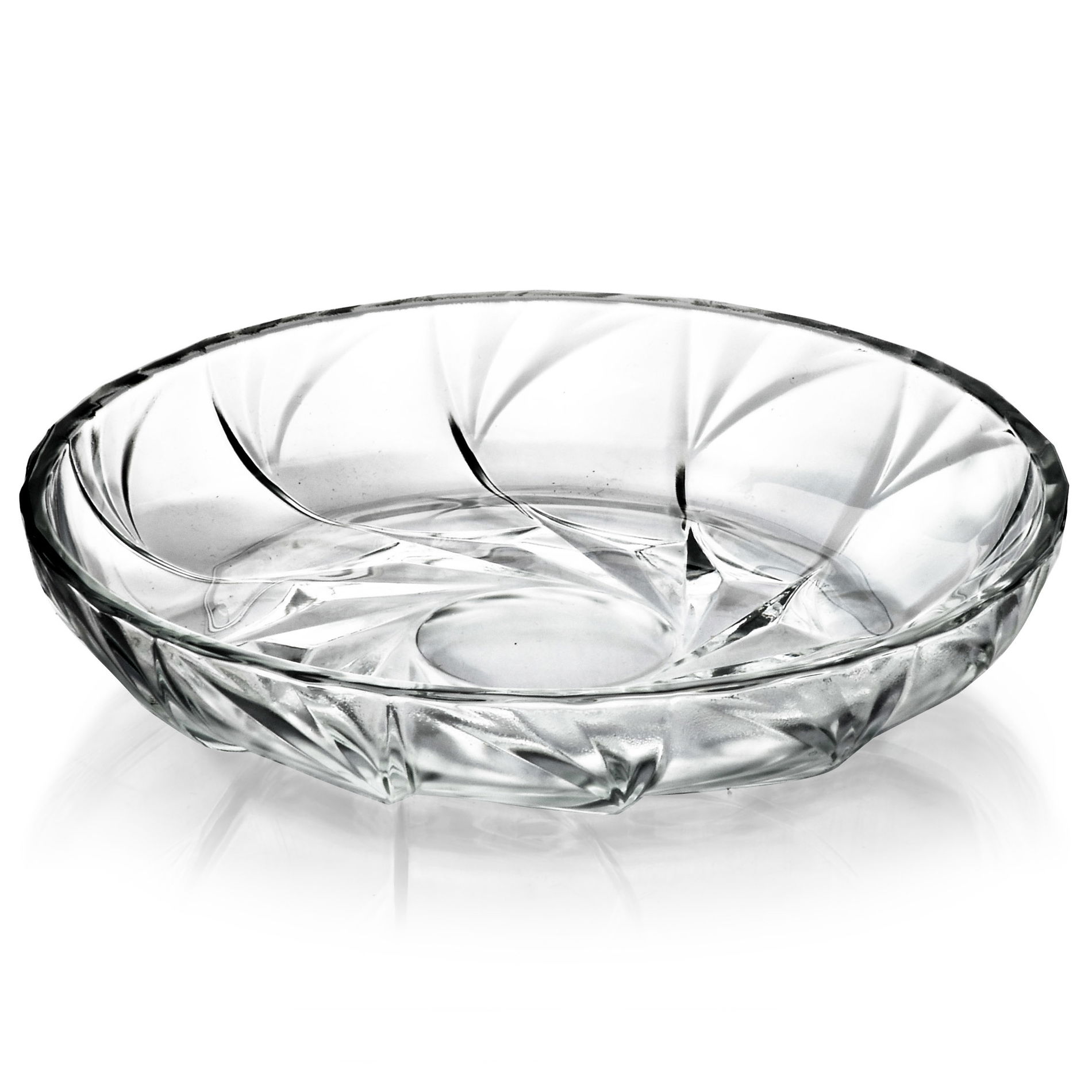 Dekorativní skleněný talíř 15 cm AFFEK DESIGN CRISTO