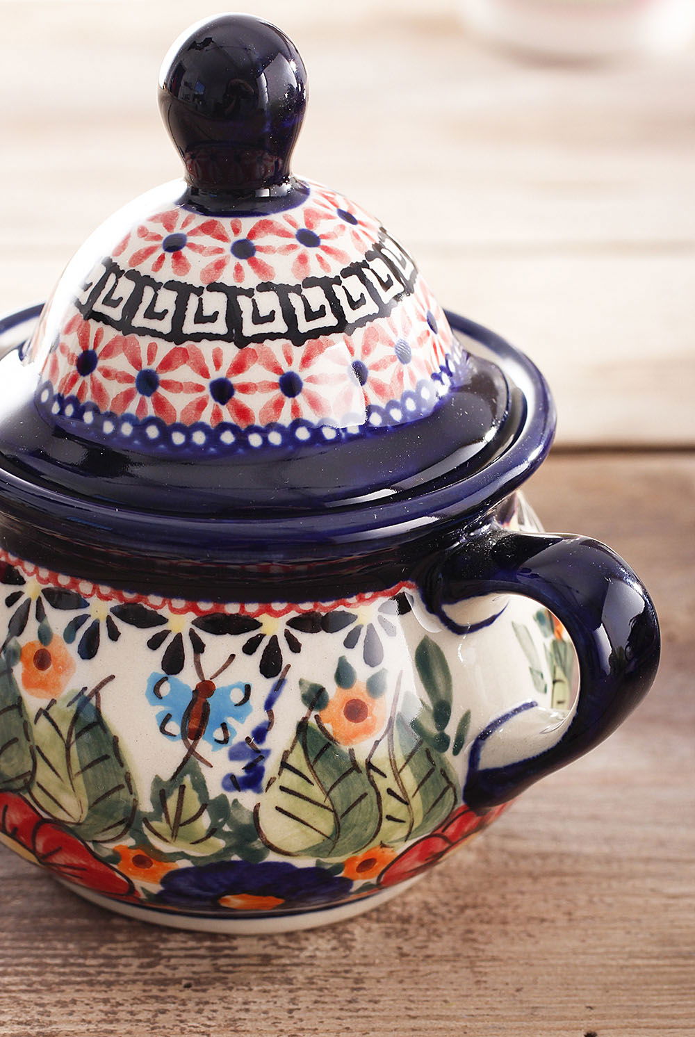 Cukřenka Keramika Boleslaviec 350 ml - dek. 149 ART. (druhý druh)