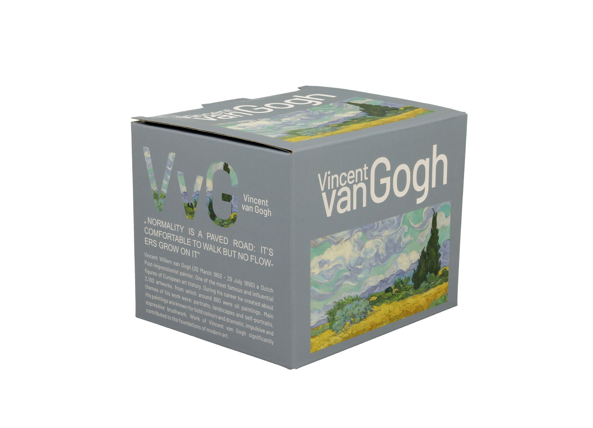 Kubek porcelanowy baryłka DUO ART GALLERY WHEAT FIELD BY V. VAN GOGH 430 ml