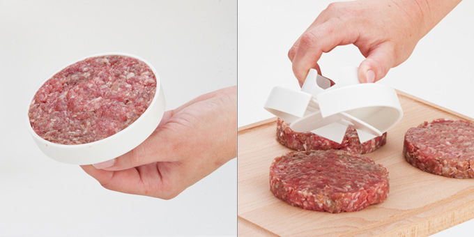 TESCOMA Presto červená - plastová prensa na hamburgery