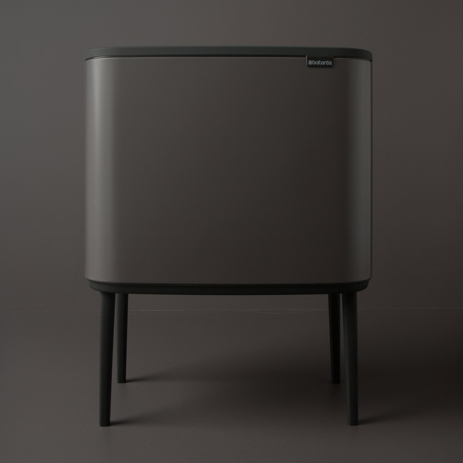 BRABANTIA Touch Bin Bo 3 x 11 l platynowy - kosz do segregacji śmieci stalowy trzykomorowy
