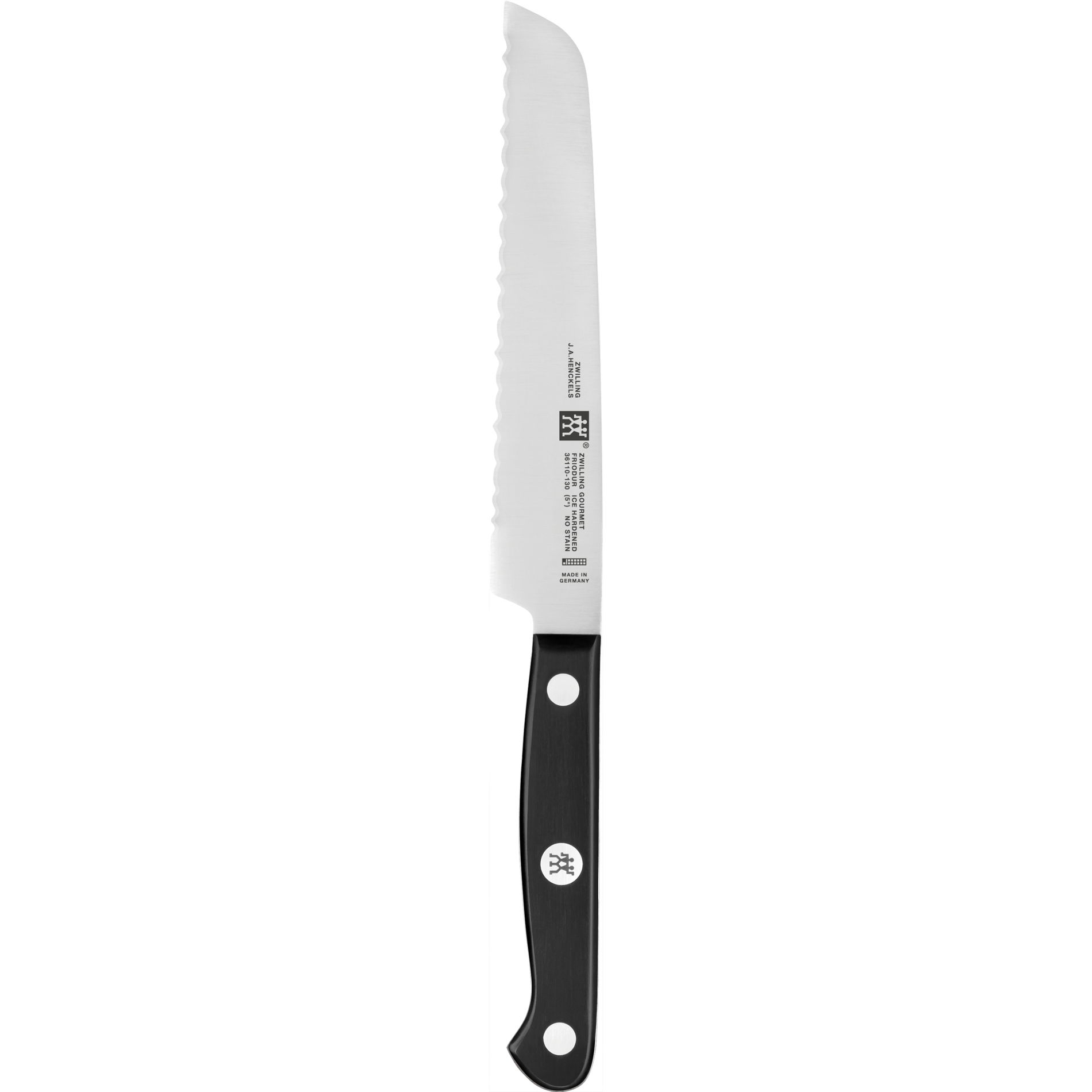 ZWILLING Gourmet 7 ks čierne - kuchynské nože z nehrdzavejúcej ocele v bloku samonabrušujúcom