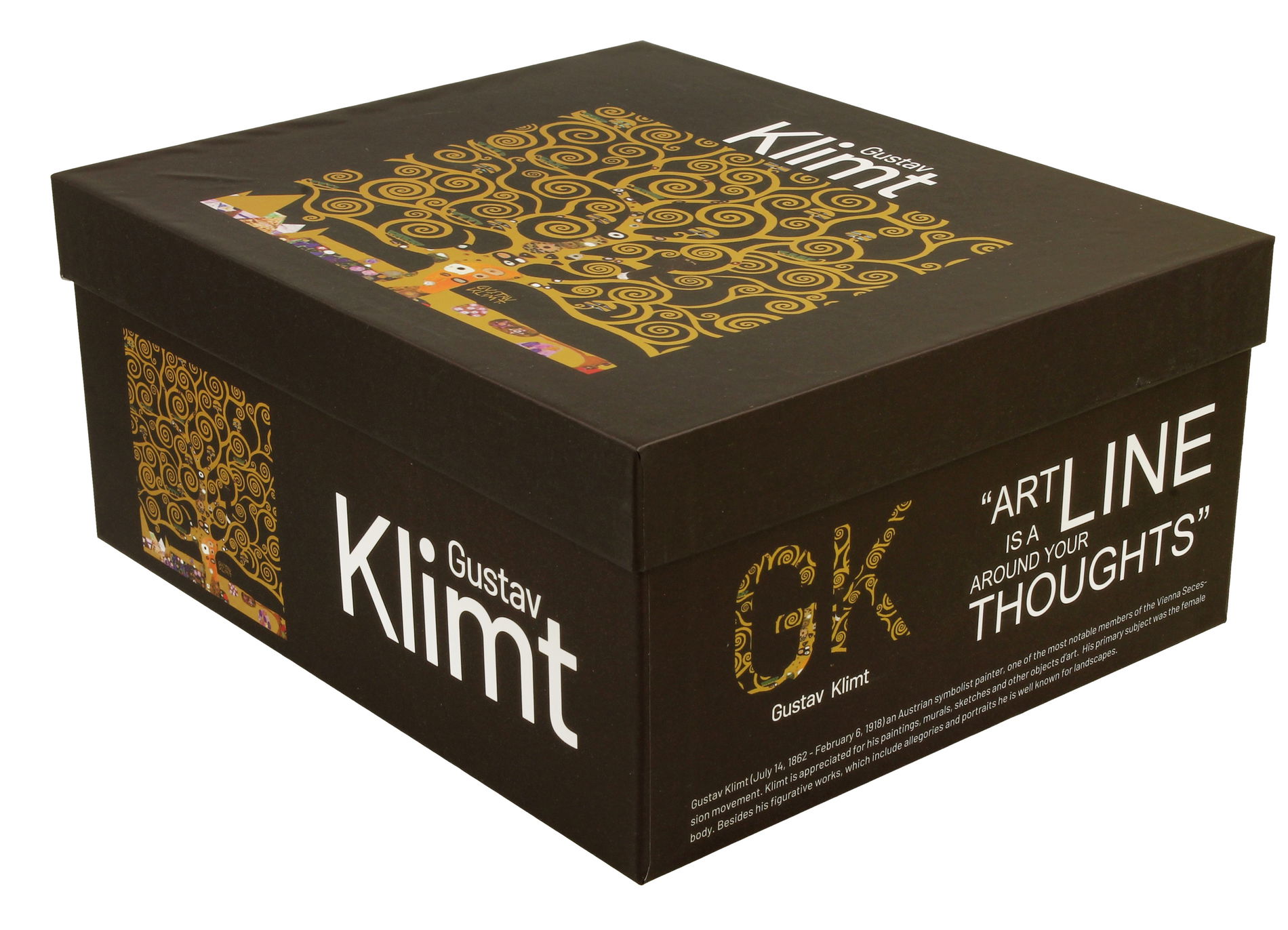 Porcelánové šálky s tanierikmi DUO ART GALLERY TREE OF LIFE BY GUSTAV KLIMT 270 ml 2 ks