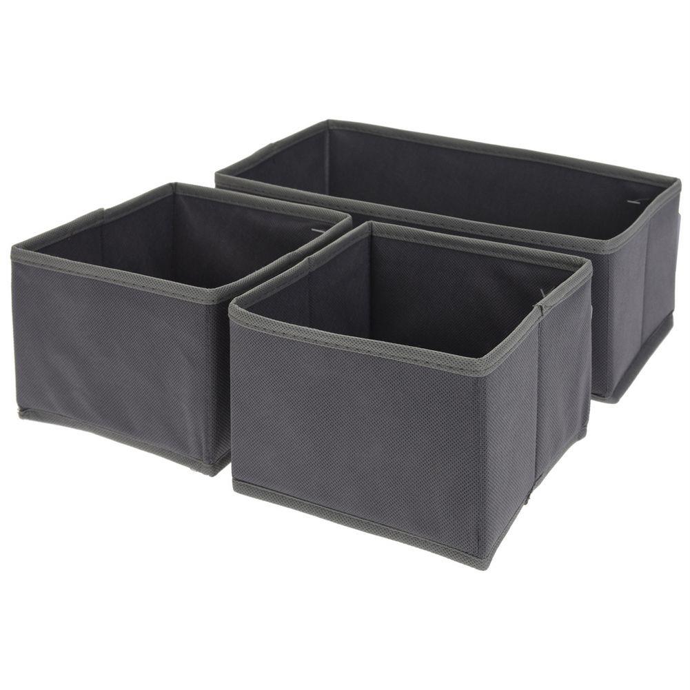 Organizéry do zásuvky na bielizeň GREY ORGANIZER 3 ks.
