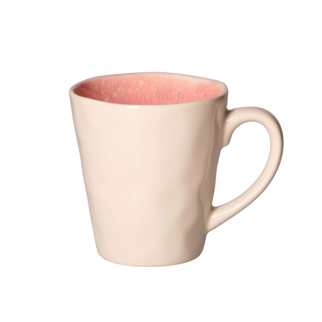 Kubki kamionkowe ROSE TULIPANI CONCERTO FUSE ROSA 360 ml 4 szt.