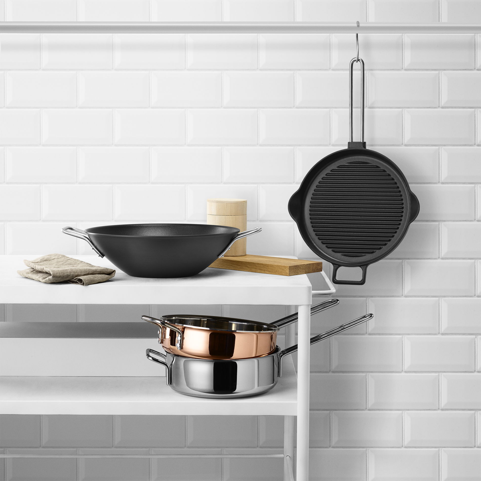 EVA TRIO Copper Line 24 cm - patelnia ze stali nierdzewnej