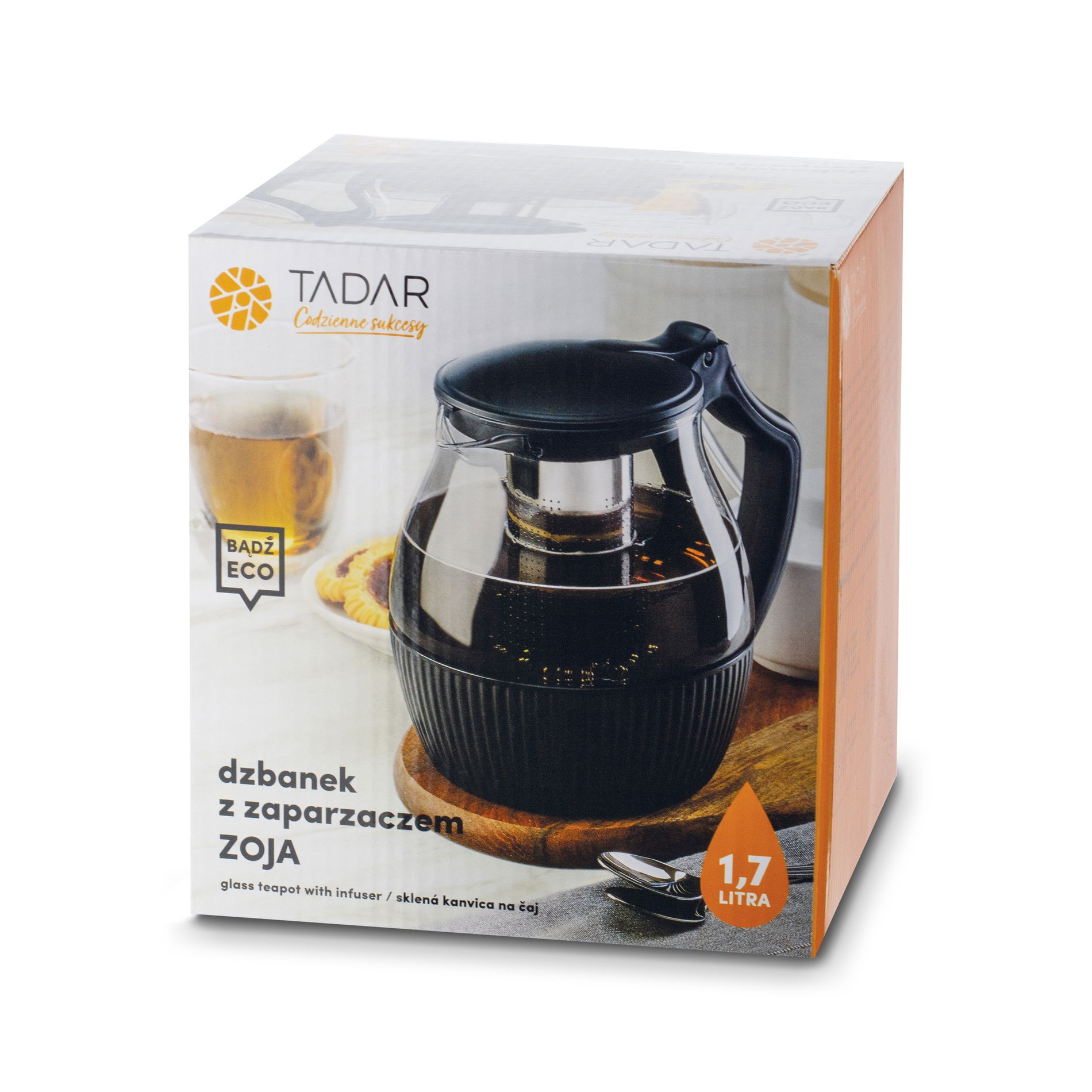 Skleněná konvice na čaj s infuzérem TADAR ZOJA 1,7 l