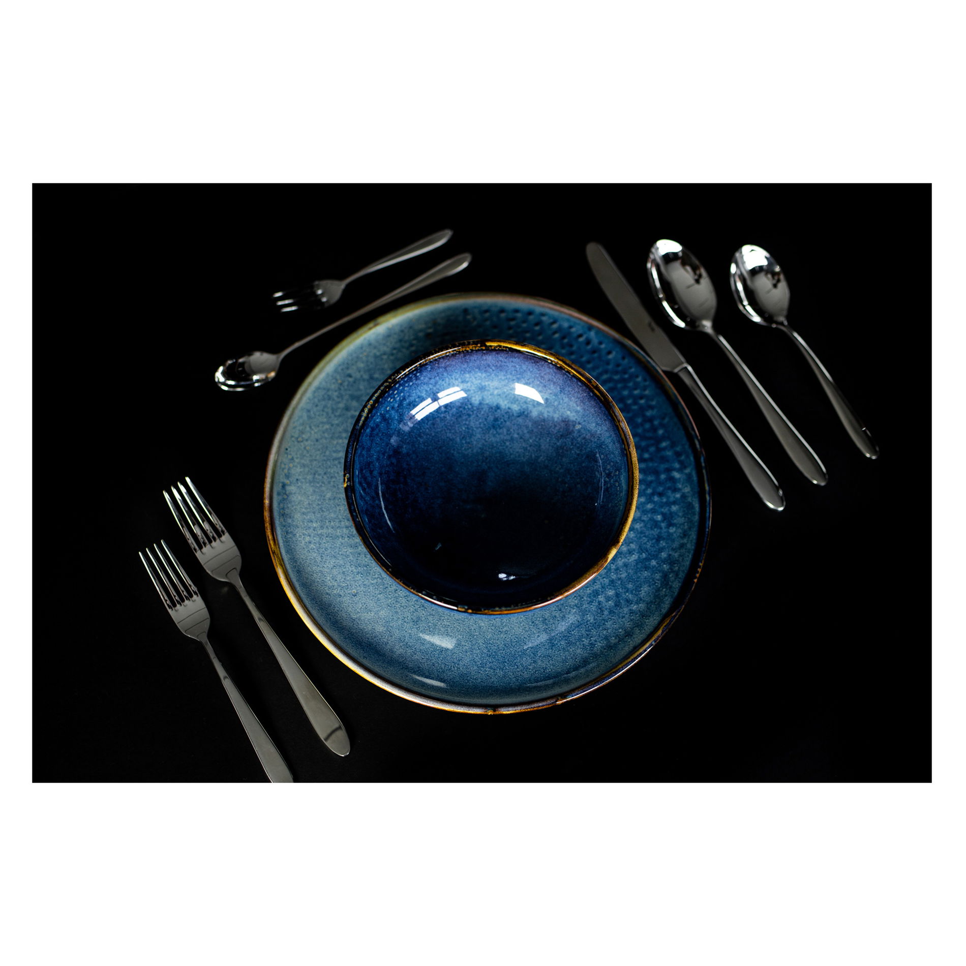 Plochá deska ø 28,5 cm DEEP BLUE - VERLO