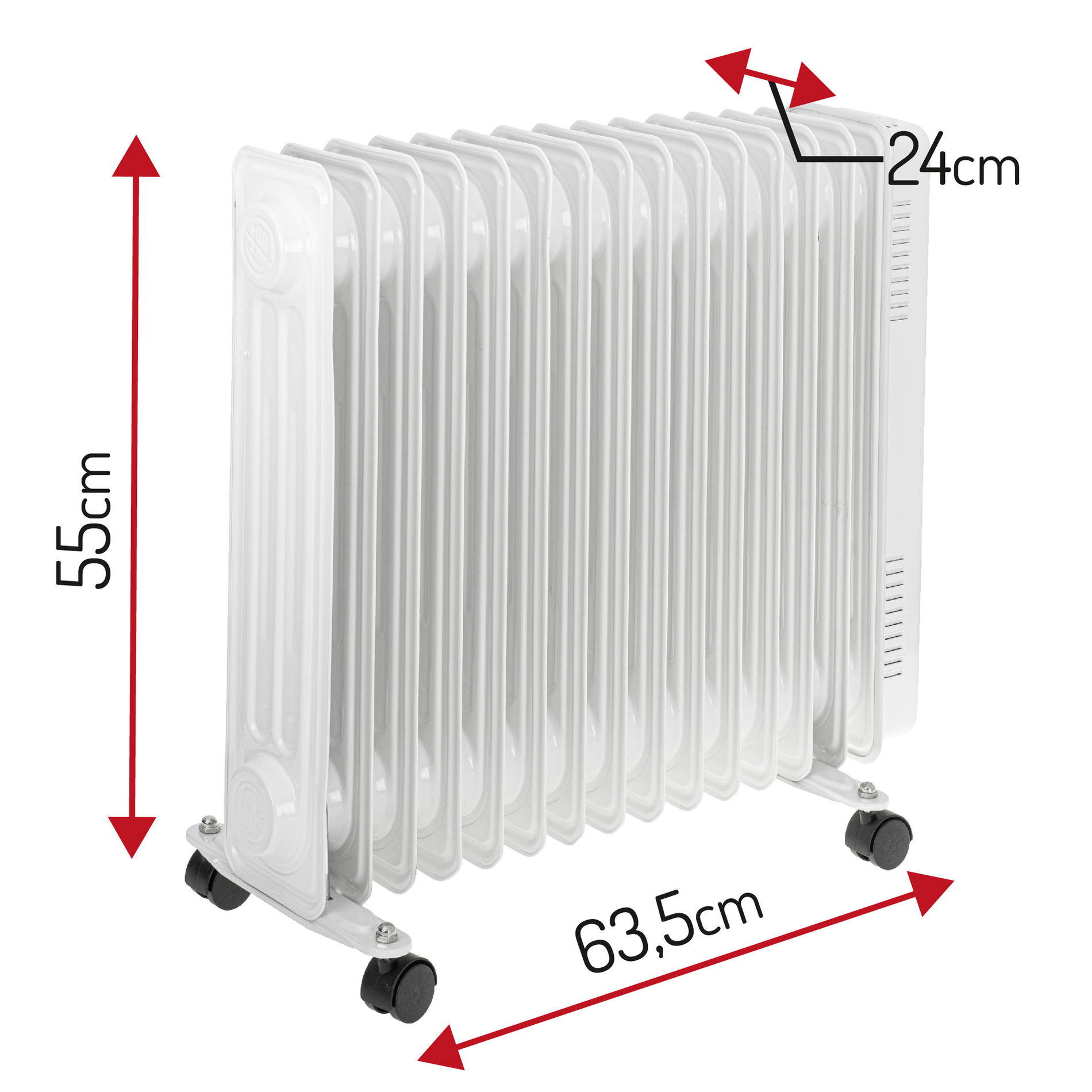 ADLER AD 7819 2500 W - elektrický olejový radiátor