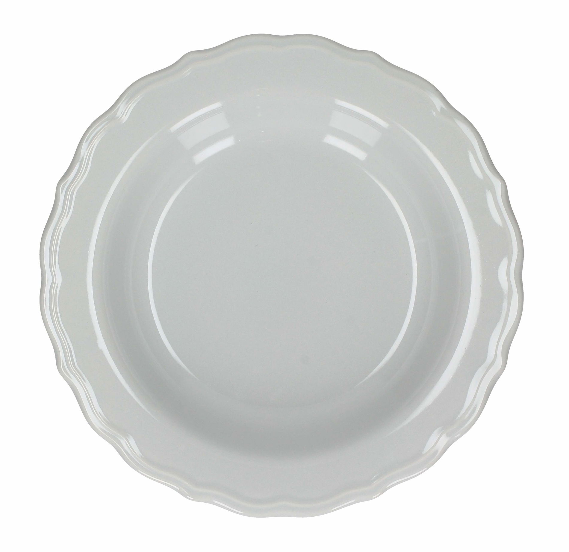 Keramický hluboký obědový talíř AFFEK DESIGN PASTELS šedý 23 cm