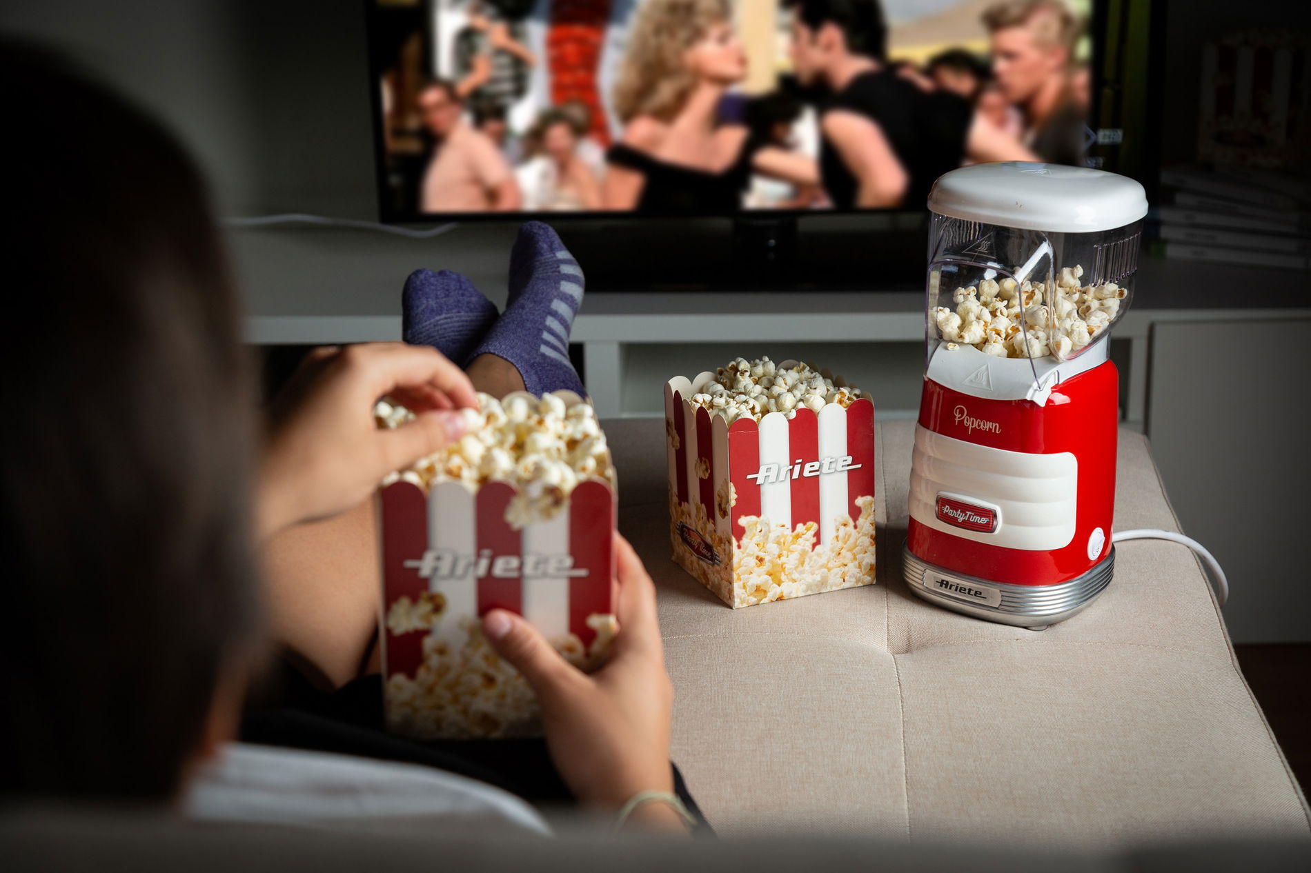 ARIETE Party Time Popcorn Maker 1100 W červený - popcornovač