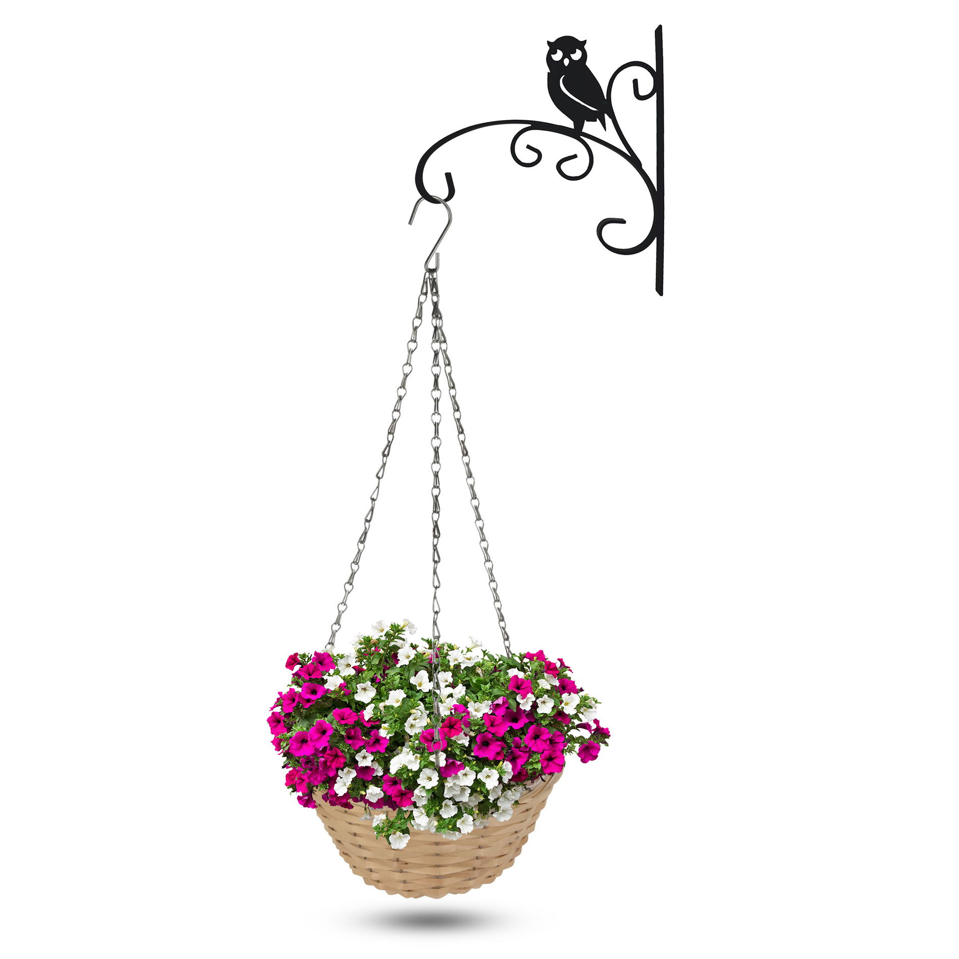 Kvetináč / Vrbový závesný obal na kvety s vešiakom FLOWER BASKET OWN 24 cm