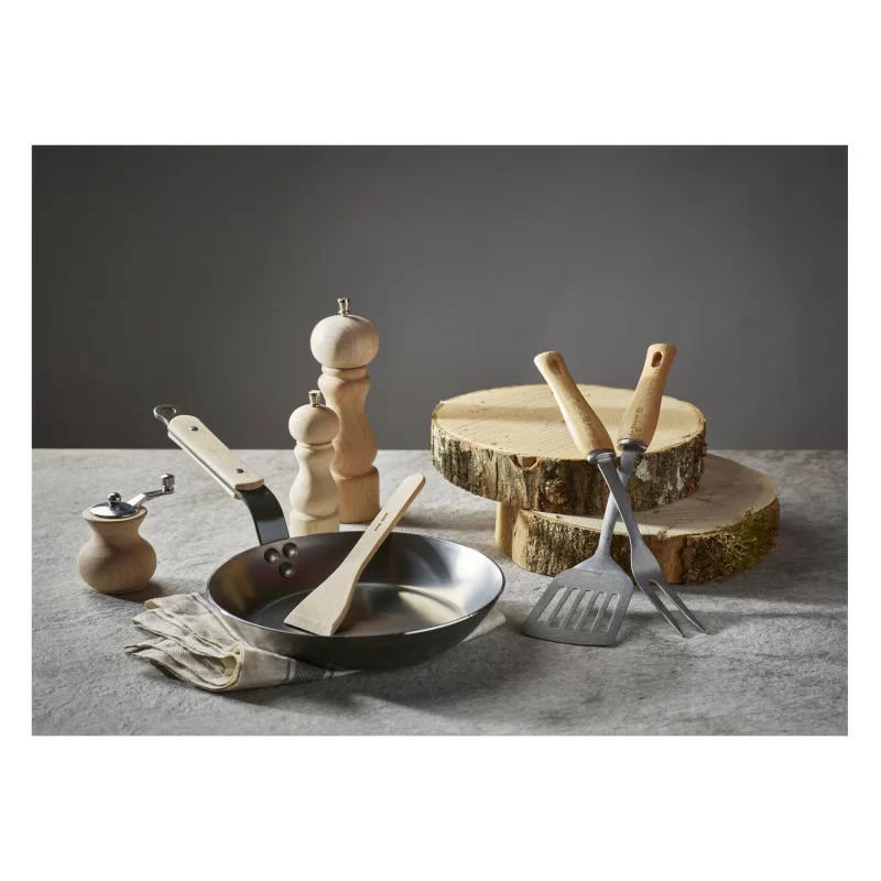 DE BUYER B Bois 33,5 cm - łyżka kuchenna ażurowa ze stali nierdzewnej