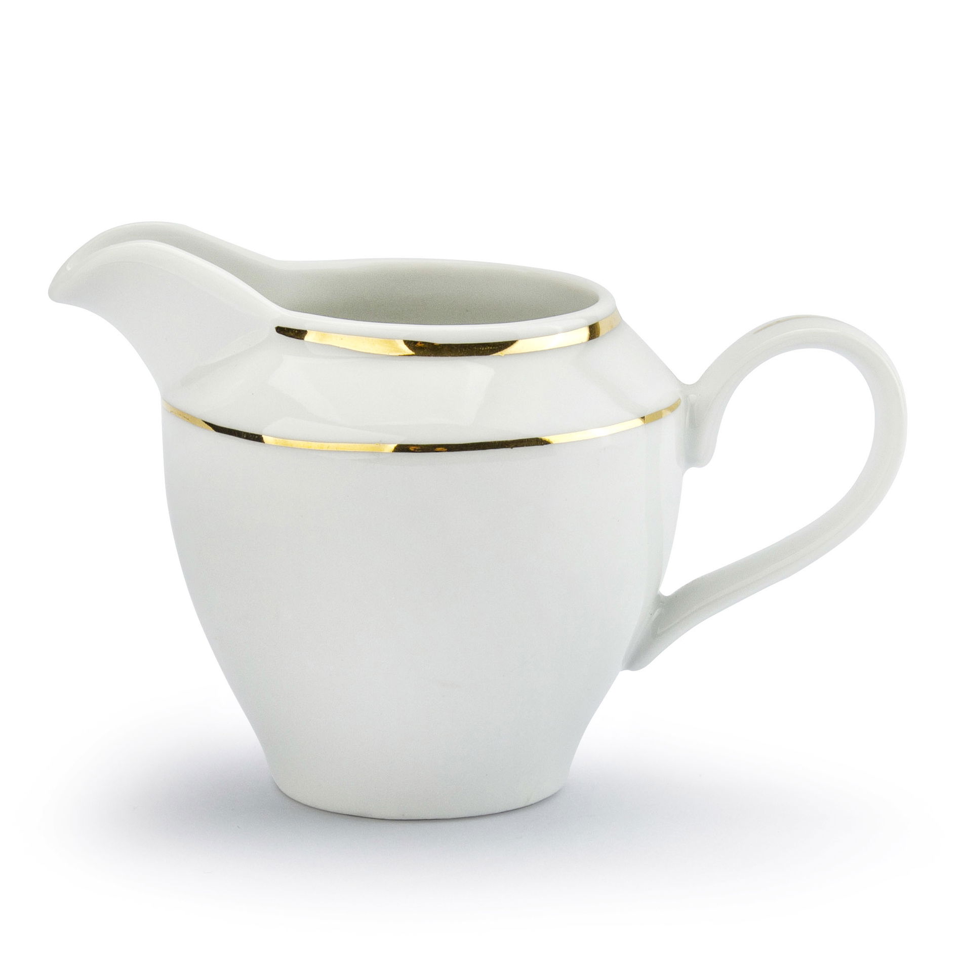 Porcelánová konvička na mléko CHODZIEŻ ZŁOTA RITA bílá 150 ml
