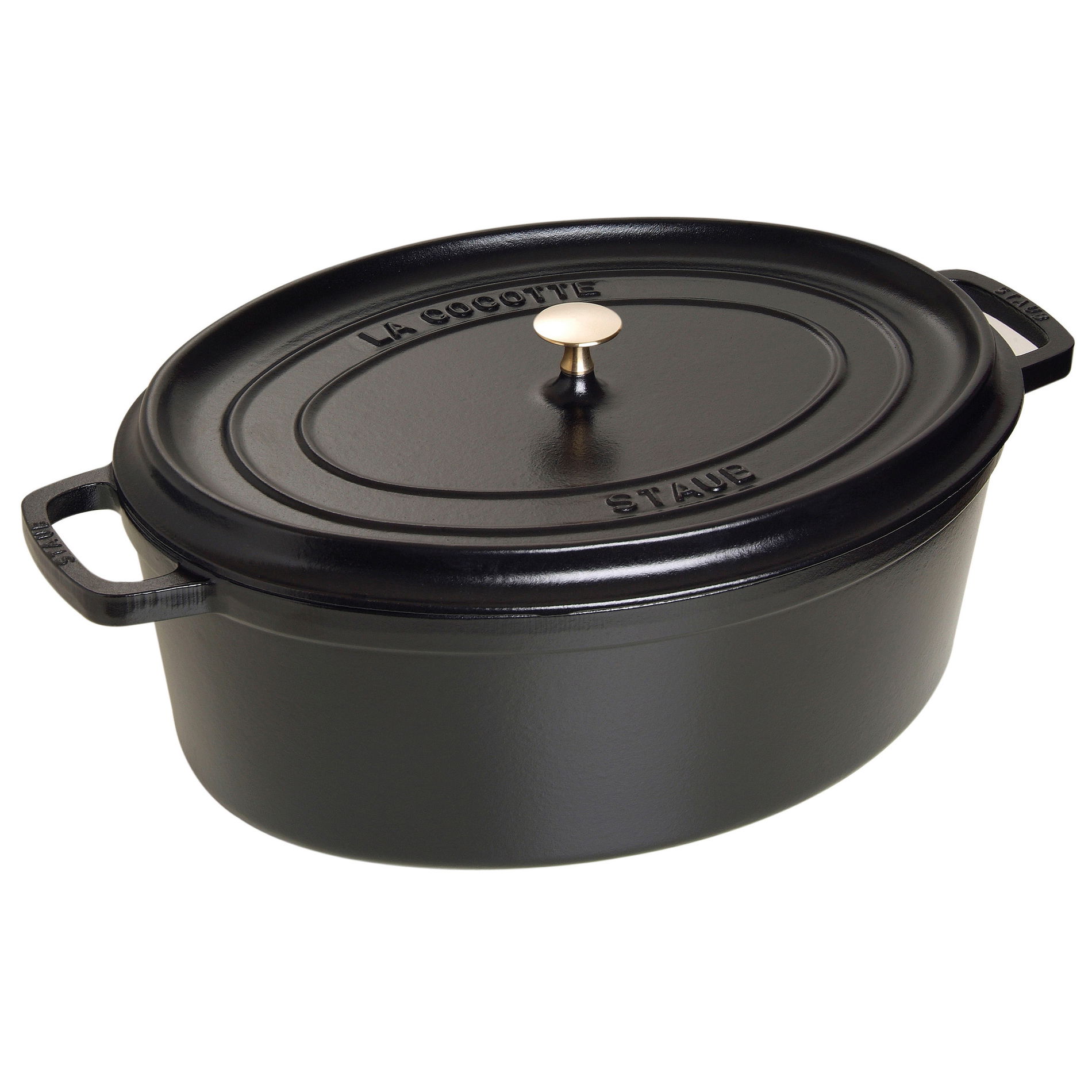 STAUB La Cocotte Oval 3,2 l černá - litinový hrnec/umyvadlo s poklicí
