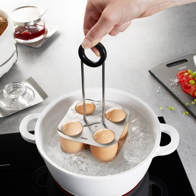 GEFU Brunch 4 ks - oceľový košík na varenie vajec