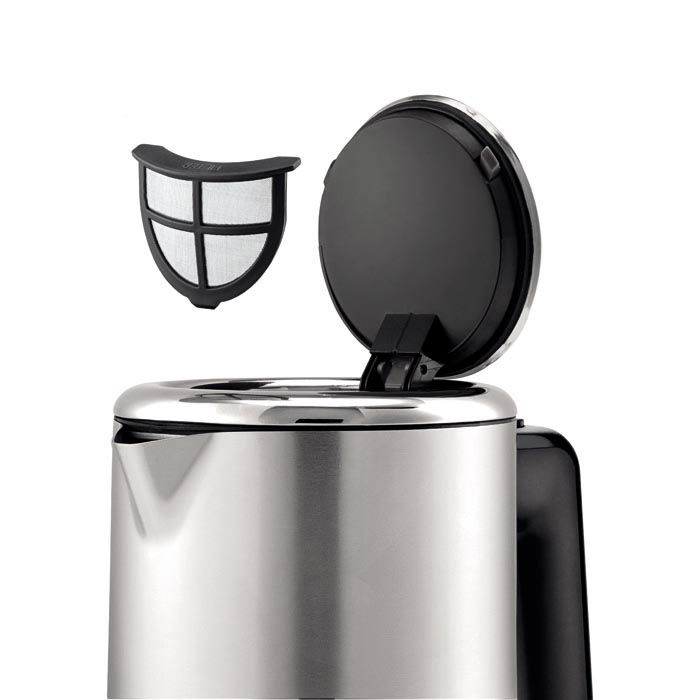 WMF Electro Kitchenminis mini srebrny 0,8 l - czajnik elektryczny bezprzewodowy ze stali nierdzewnej