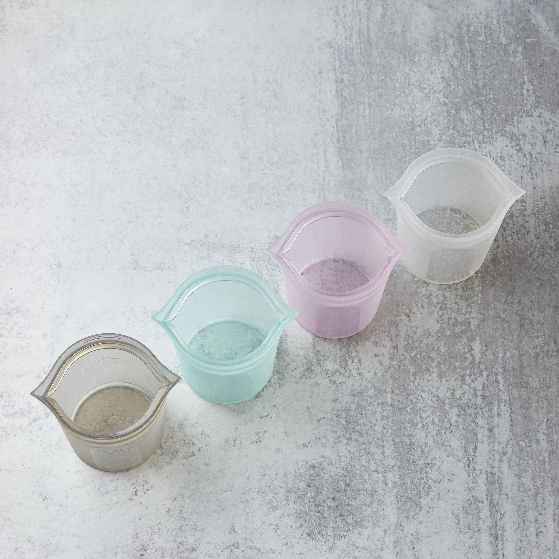ZIP TOP Cups Levandule 0,71 l růžová - znovu uzavíratelný sáček na potraviny