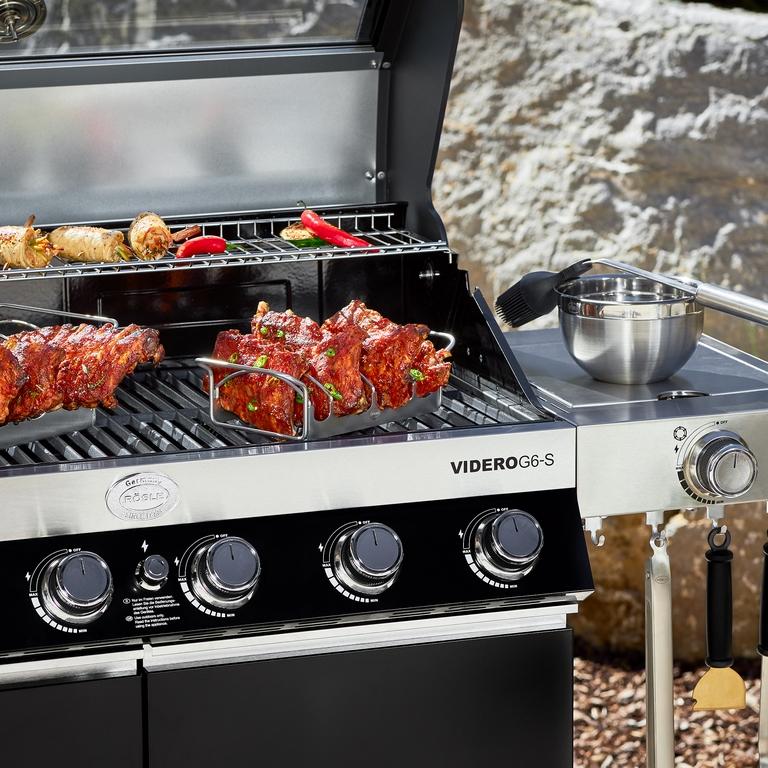 ROESLE BBQ - stojan / rošt na pečenie a grilovanie rebier