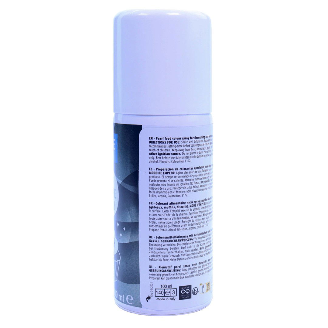 PME Barwnik spożywczy w sprayu 100 ml srebrny