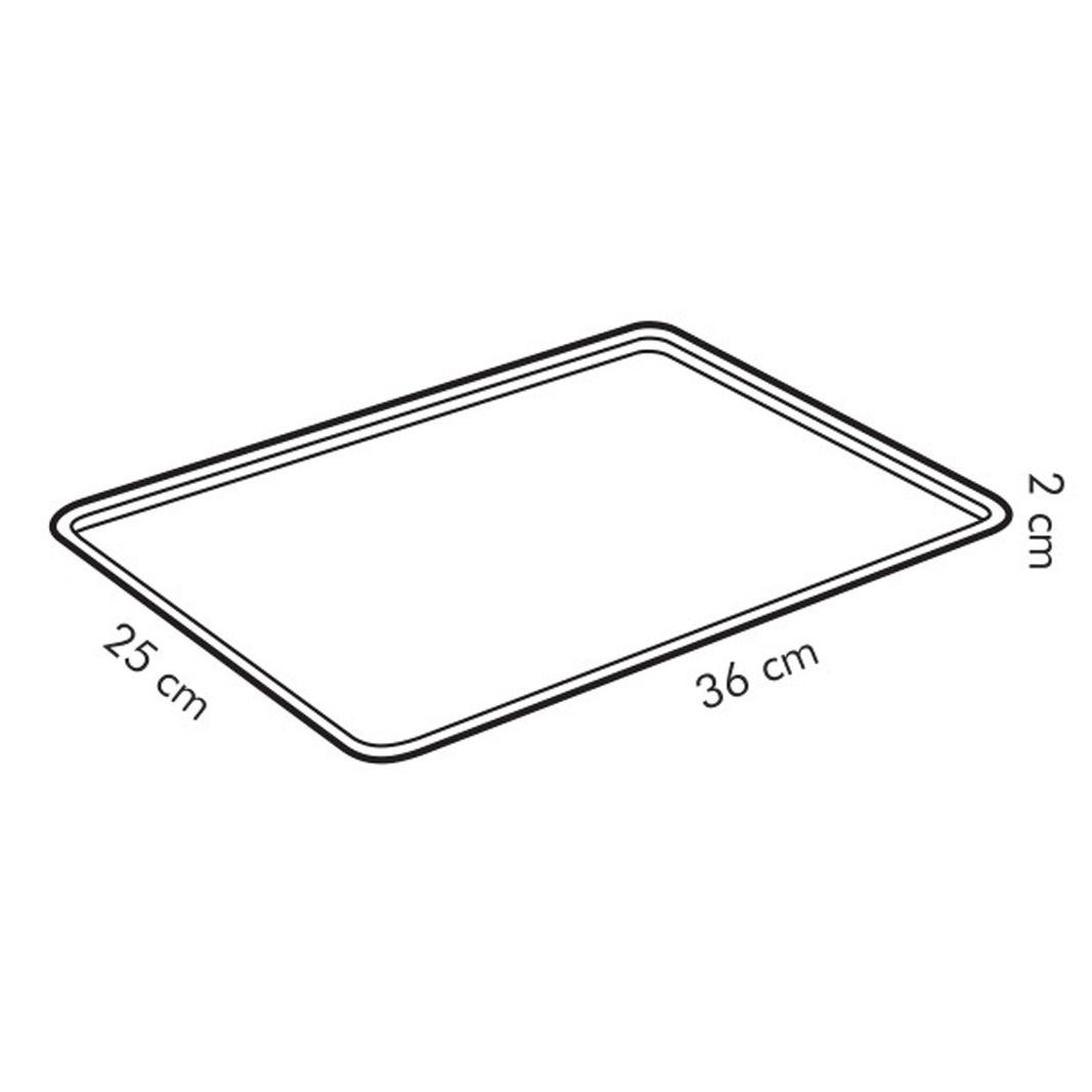 TESCOMA Delicia 36 x 25 cm černý - nerezový plech (forma) na pečení