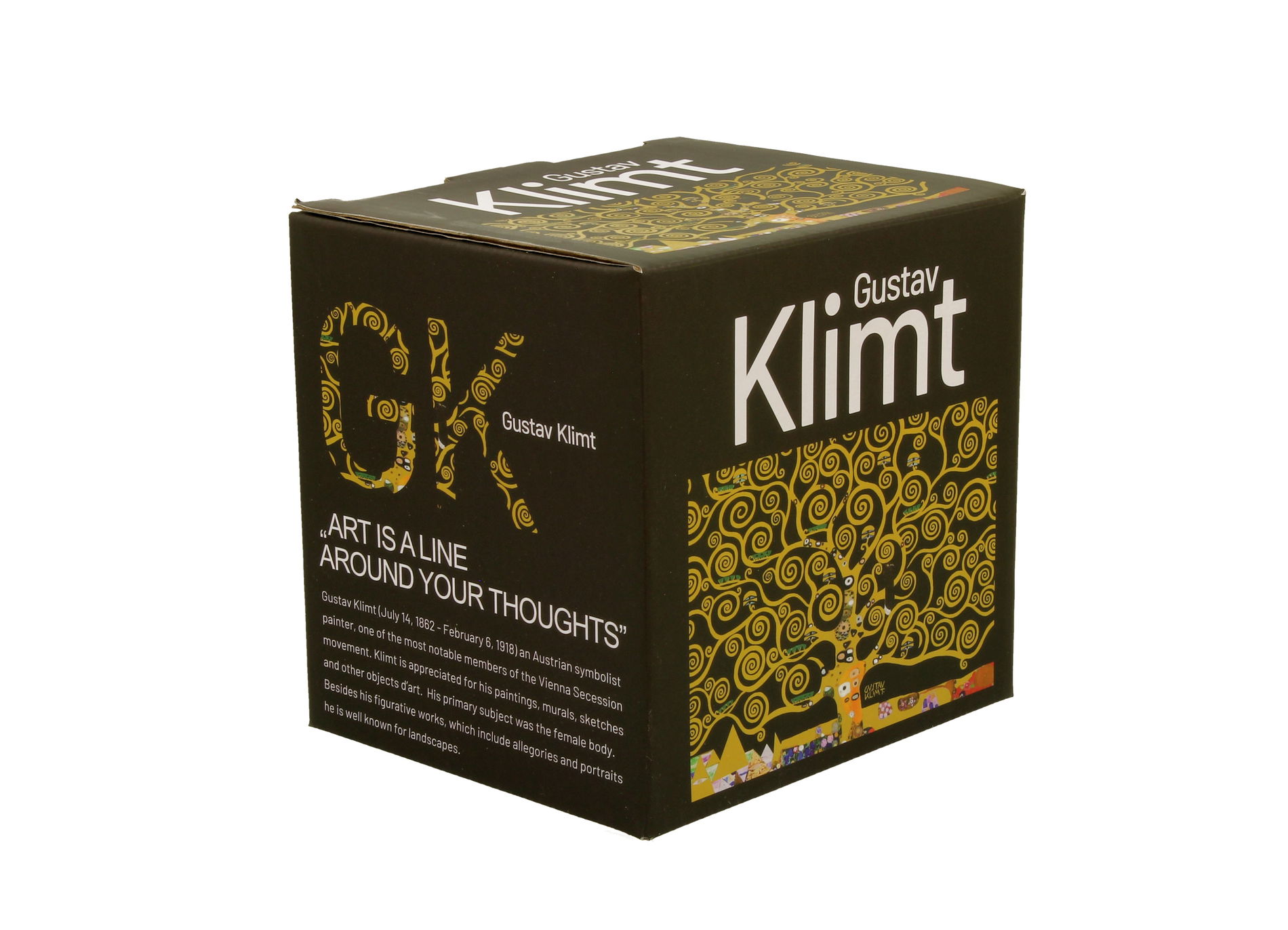 Kubek porcelanowy z zaparzaczem i pokrywką DUO ART GALLERY TREE OF LIFE BY GUSTAV KLIMT 430 ml