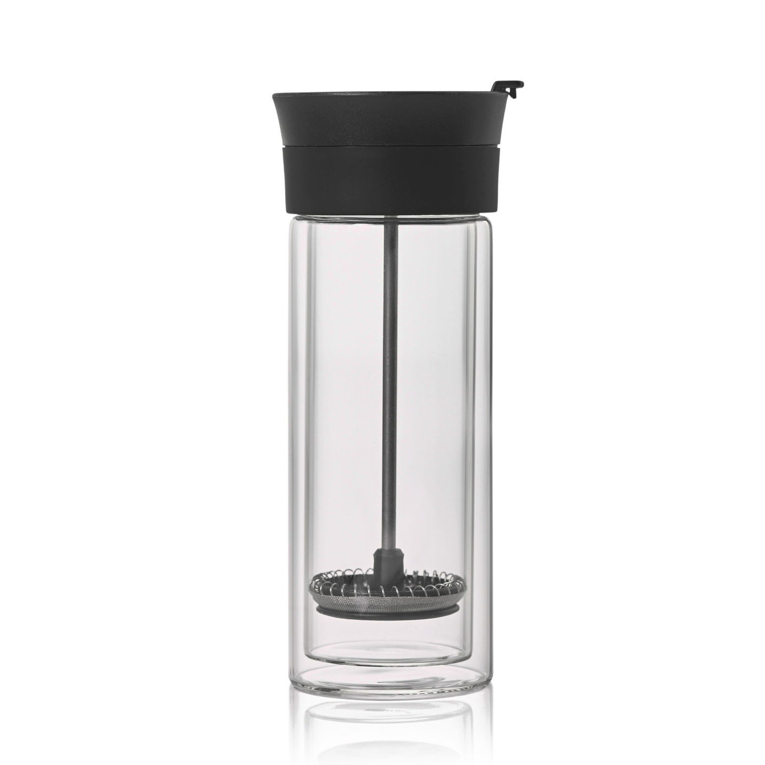 ADHOC Thermo 300 ml - hrnček s čajovým infúzerom / sklenený french press
